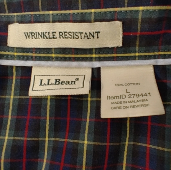 L.L. Bean Womens "Wrinkle Resistant" Celtic Plaid Button Down L - Picture 3 of 15